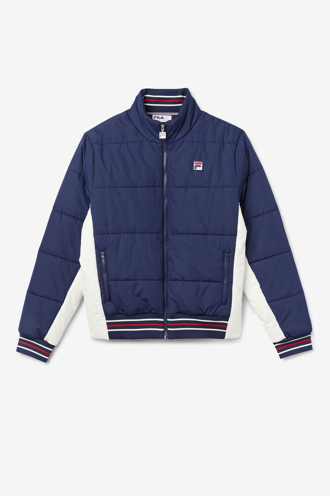 Fila Jacket Mens Navy - Watson Puffer - Philippines 3964125-VH